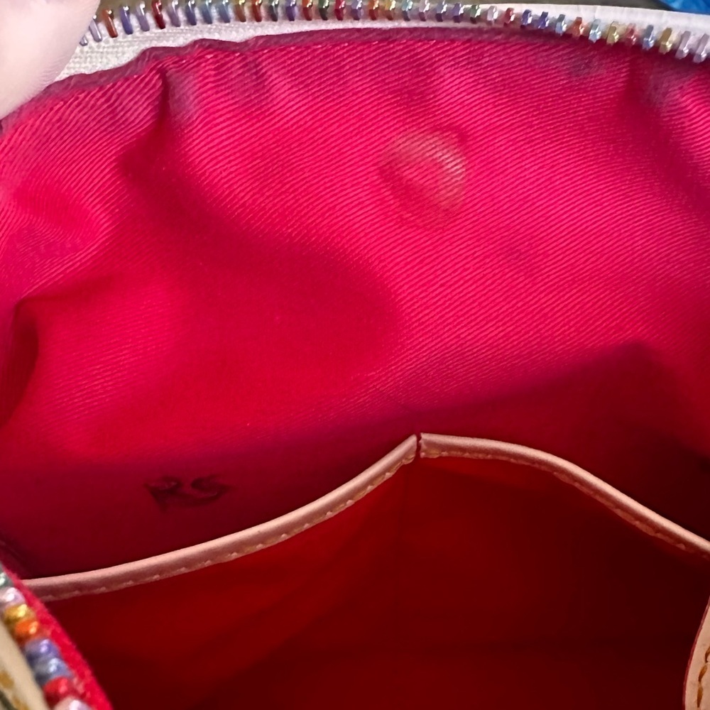 Dooney & Bourke Floral Botanical Boston Bag Rainbow Zipper - Picture 10 of 13